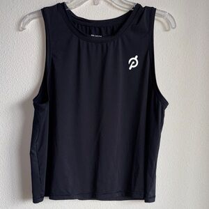 Peloton distance cropped Black muscle tank Women’s LARGE